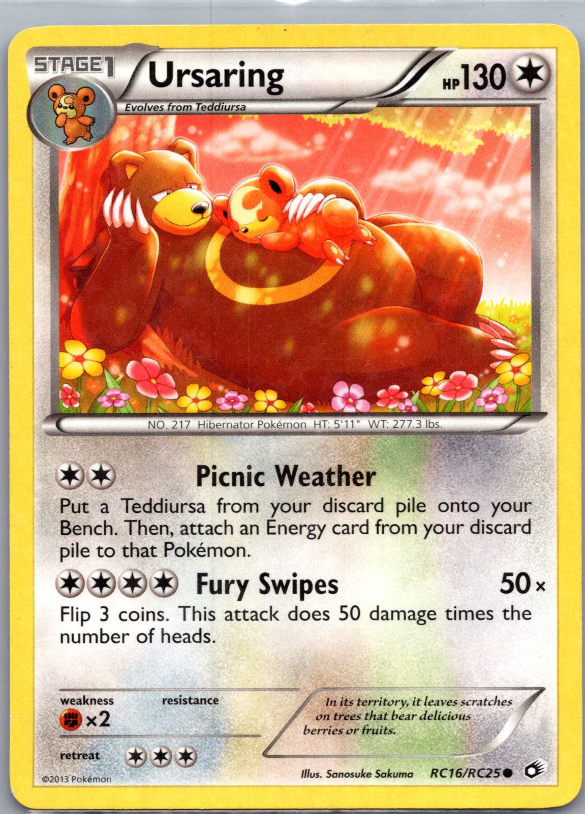 2013 Legendary Treasures: Radiant Collection RC16/RC25 Ursaring LP