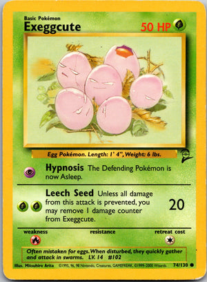 2000 Base Set 2 074/130 Exeggcute LP
