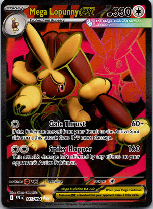 2025 Mega Lopunny ex ME02: Phantasmal Flames 128/094 NM