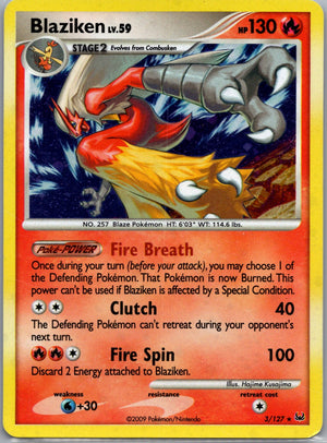 2009 Platinum 3/127 Blaziken LP