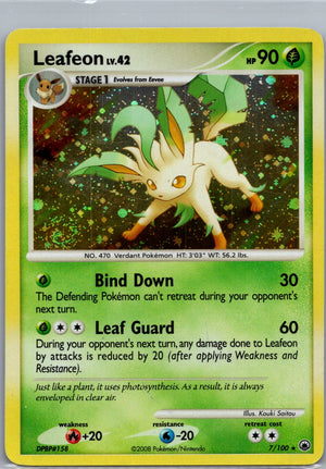 2008 Majestic Dawn 7/100 Leafeon (7) LP