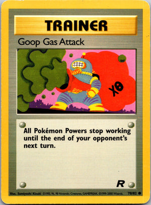 2000 Team Rocket 78/82 Goop Gas Attack Uncommon M293