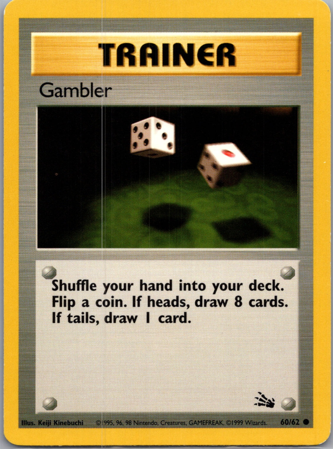 Fossil 60/62 Gambler Common NM