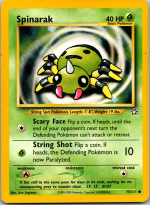 2000 Neo Genesis 075/111 Spinarak Common M329