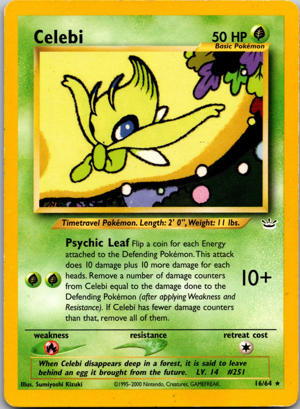 2001 Neo Revelation 16/64 Celebi (16) LP Y203