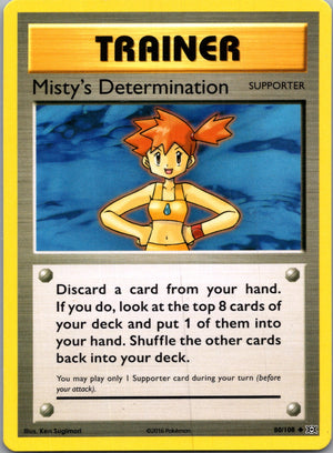 2016 Evolutions 080/108 Misty's Determination Uncommon M57