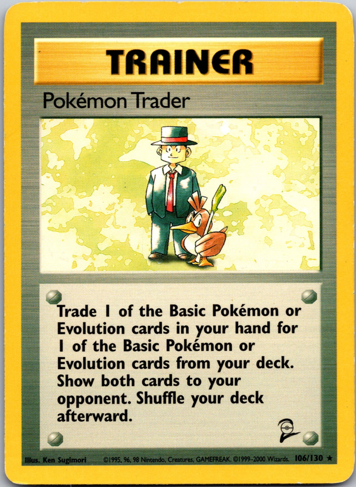 2000 Base Set 2 106/130 Pokemon Trader LP