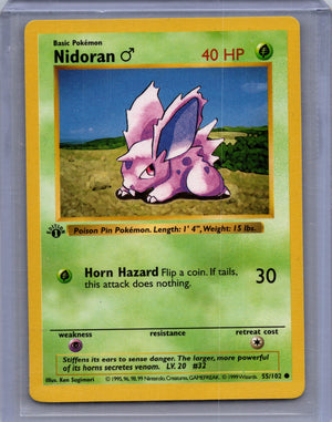 1999 Base Set [1st Edition] 055/102 Nidoran M Common T