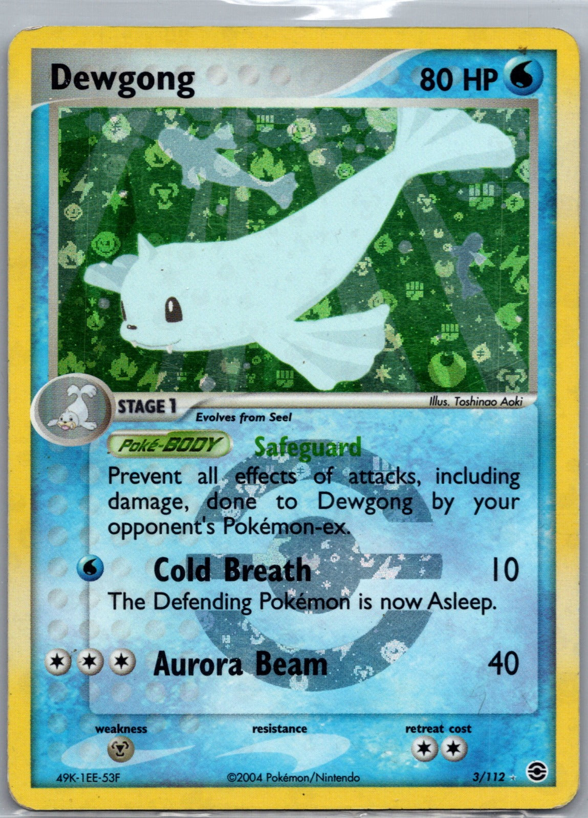 2004 FireRed and LeafGreen 3/112 Dewgong [Reverse] MP G179