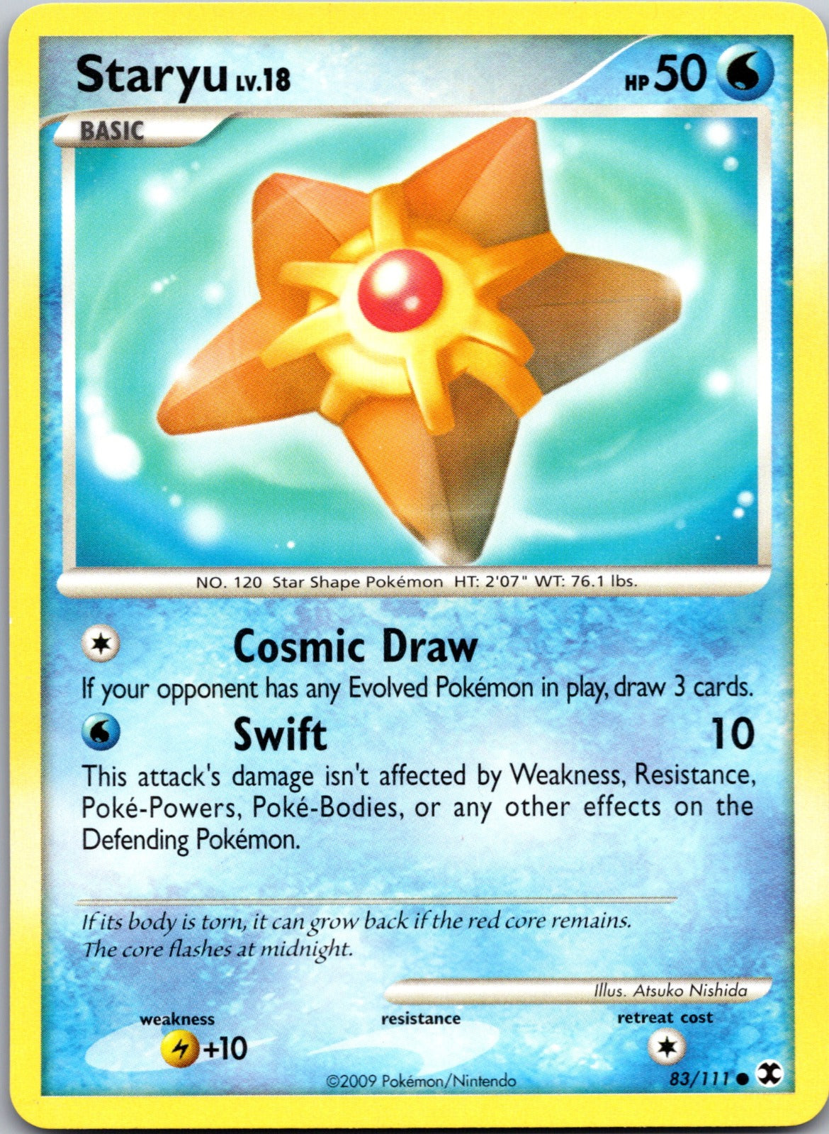 2009 Rising Rivals 83/111 Staryu LP F46