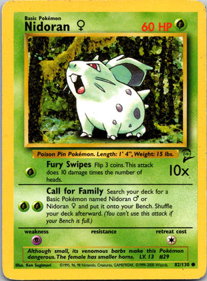 2000 Base Set 2 #082/130 Nidoran F Common C212