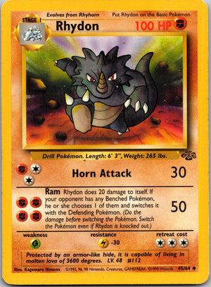 1999 Jungle 45/64 Rhydon Uncommon L94