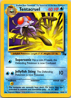 1999 Fossil #44/62 Tentacruel Uncommon B105