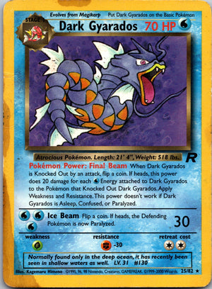 2000 Team Rocket 25/82 Dark Gyarados (25) LP