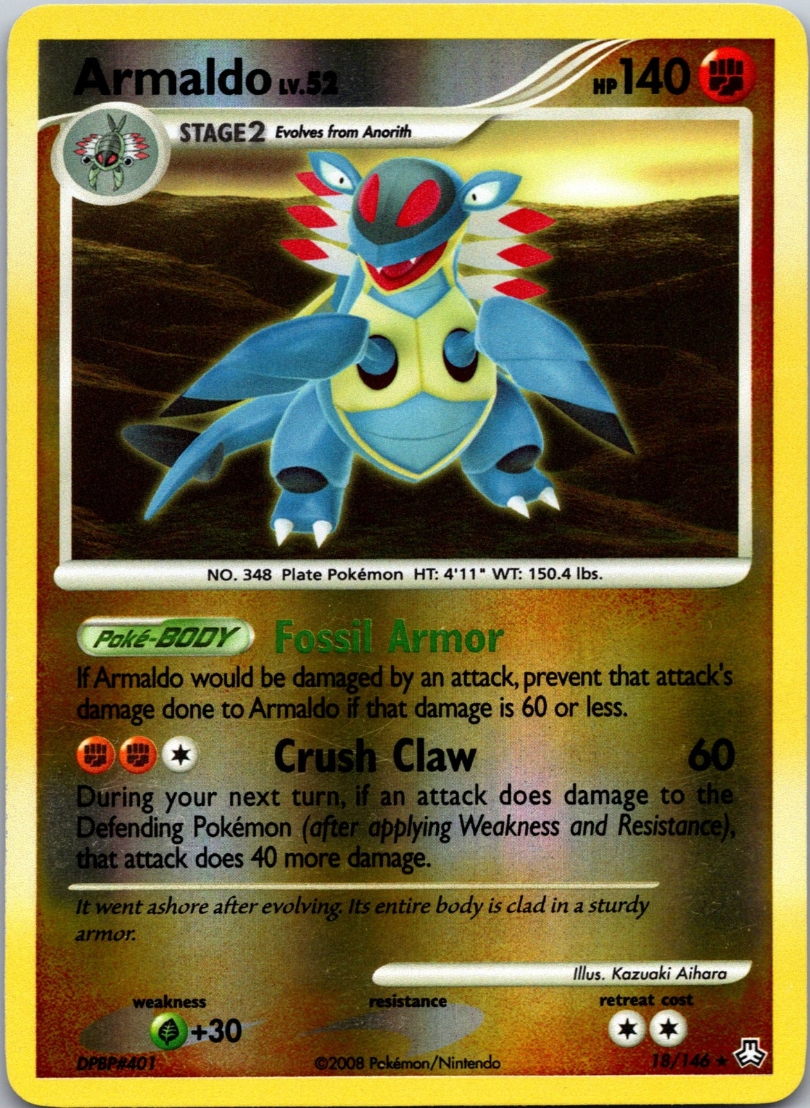 2008 Legends Awakened 18/146 Armaldo LP