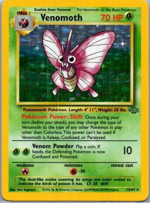 1999 Jungle 13/64 Venomoth (13) Holo Rare G188