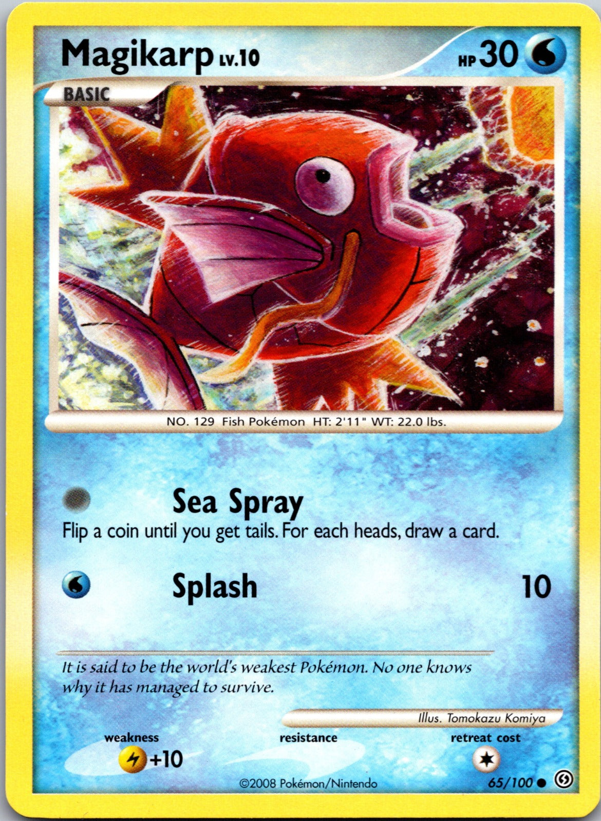 2008 Stormfront 65/100 Magikarp HP Z152