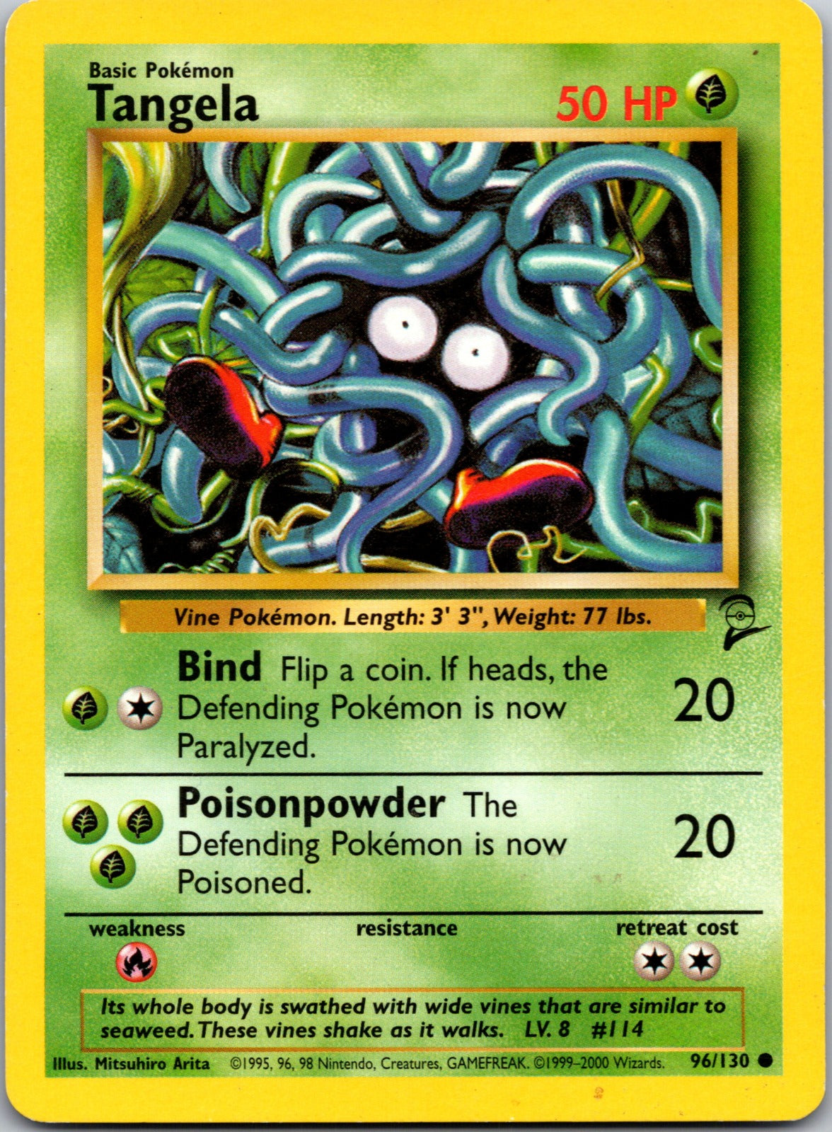 2000 Base Set 2 096/130 Tangela LP