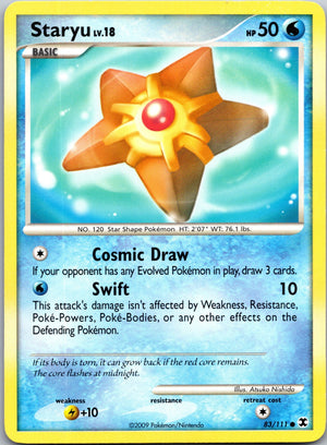 2009 Rising Rivals 83/111 Staryu LP