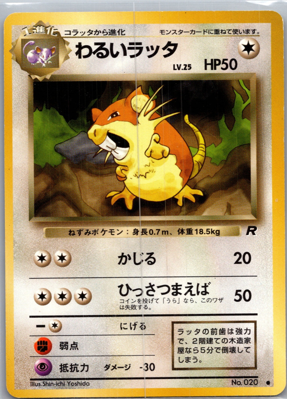 1997 Rocket Gang  Dark Raticate Common  (JP) J357