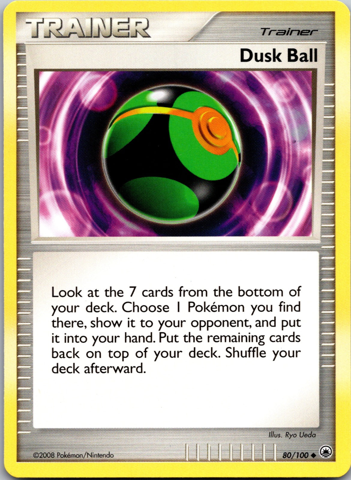 2007 Mysterious Treasures 110/123 Dusk Ball HP C30