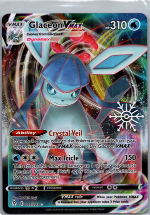 2021 Evolving Skies 041/203 Glaceon VMAX  [Snowflake] Ultra Rare G333