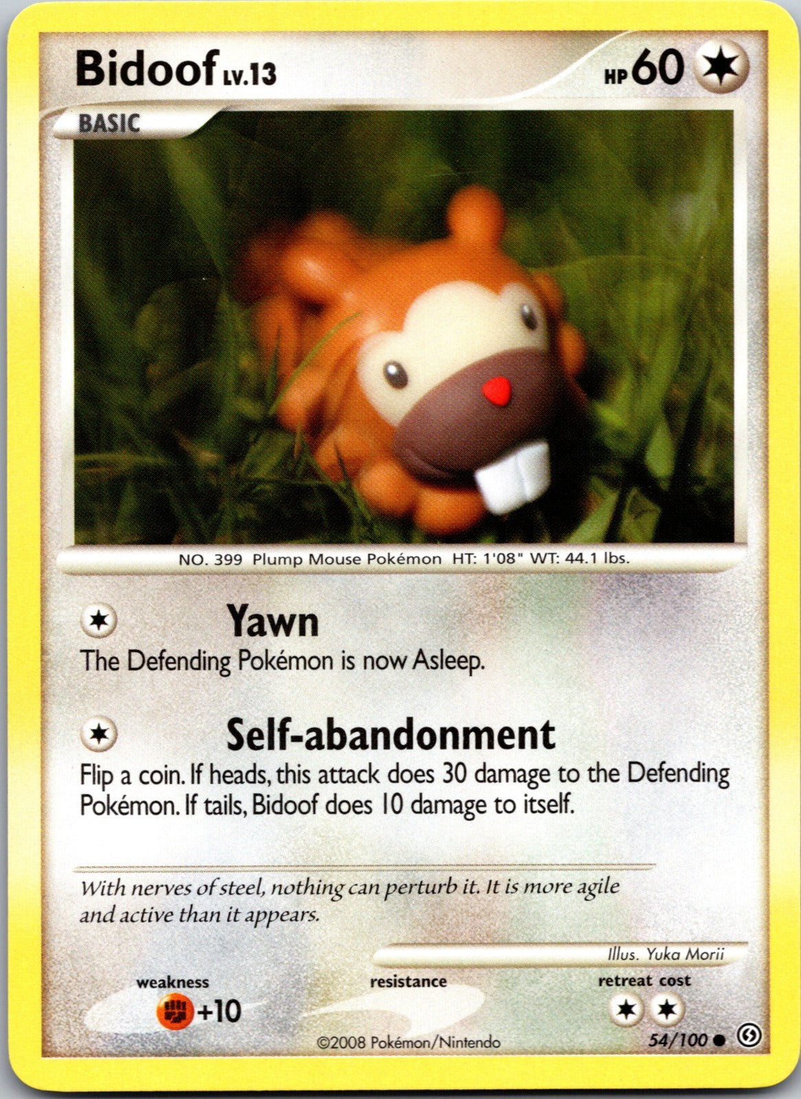 2008 Stormfront 54/100 Bidoof LP A64