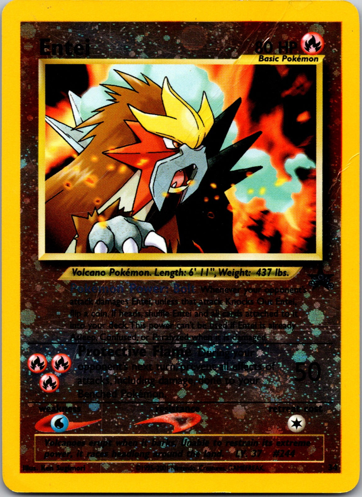 1999 WoTC Promo 34/53 Entei LP