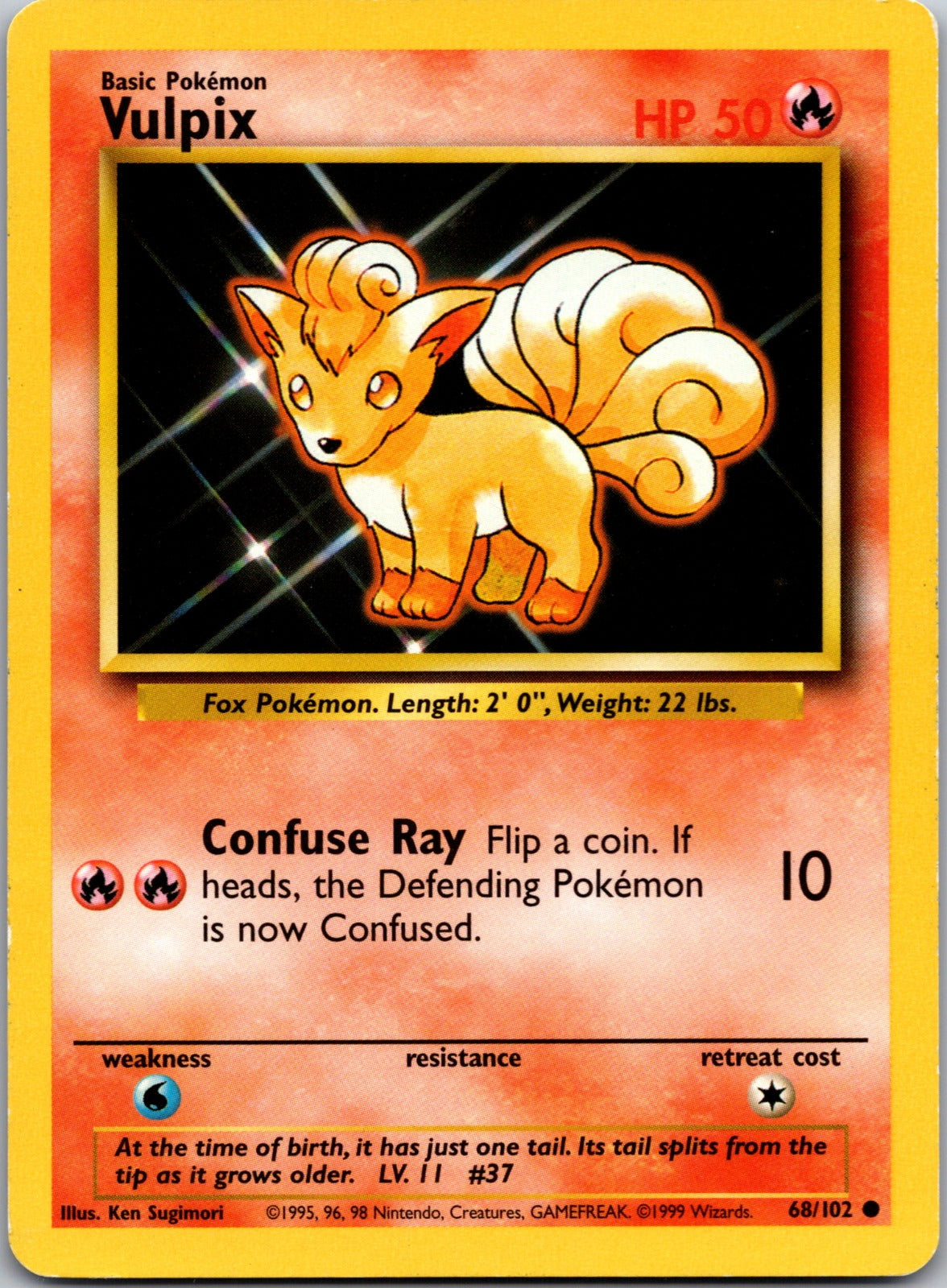 2000 Base Set 2 099/130 Vulpix LP