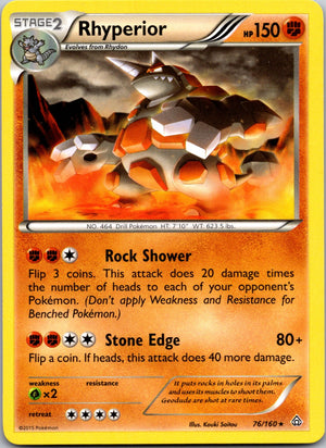 2015 XY - Primal Clash 76/160 Rhyperior LP