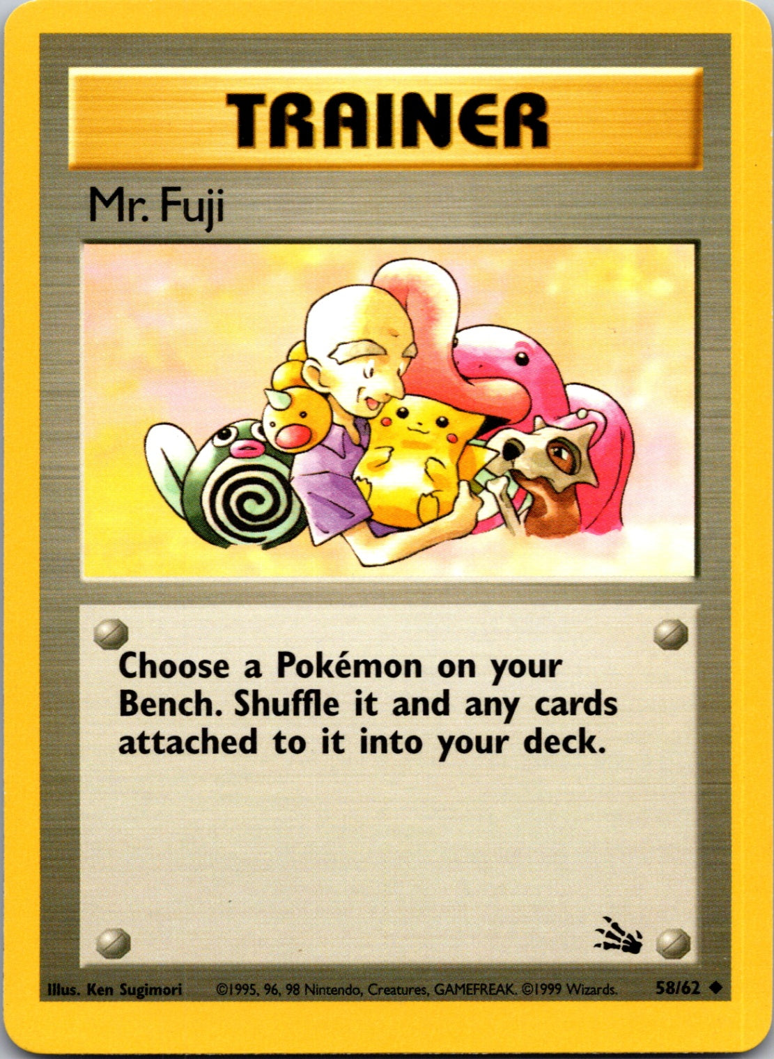 1999 Fossil 58/62 Mr. Fuji Uncommon L130