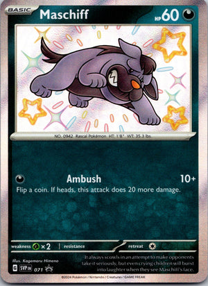 2023 SV: Scarlet & Violet Promo Cards 071 Maschiff NM