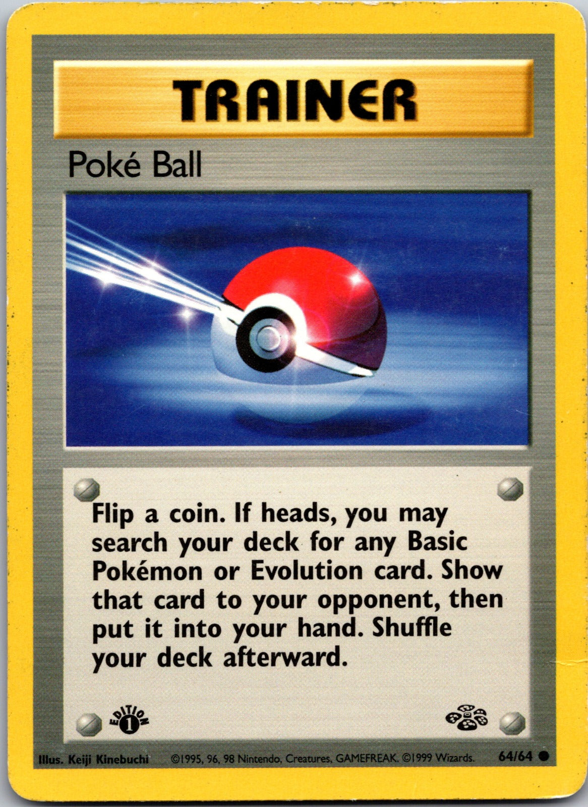 1999 Jungle 64/64 Poke Ball HP Z128