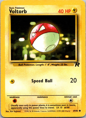 2000 Team Rocket 69/82 Voltorb LP