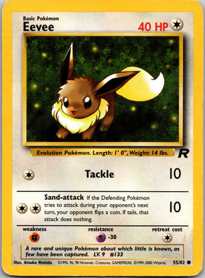 2000 Team Rocket 55/82 Eevee LP