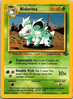 2000 Base Set 2 053/130 Nidorina LP