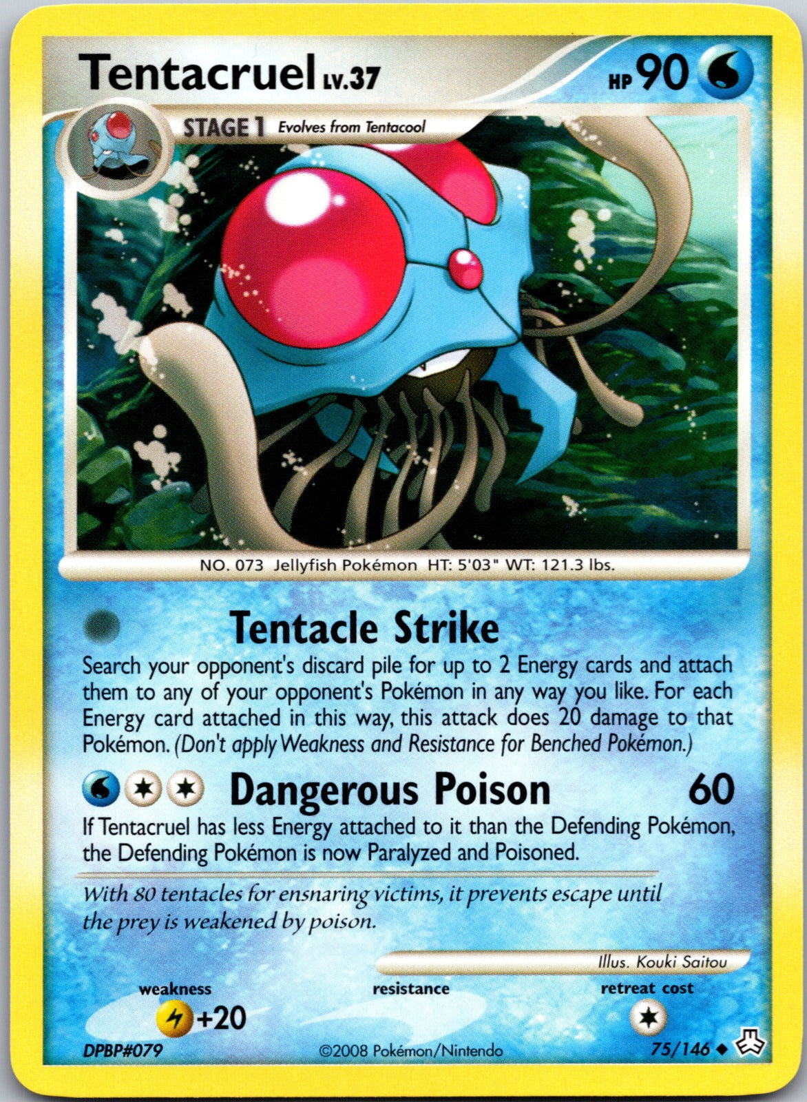 2008 Legends Awakened 75/146 Tentacruel LP