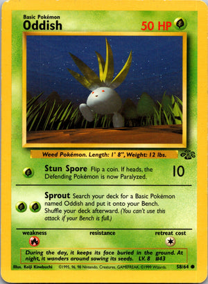 1999 Jungle 58/64 Oddish Common L83