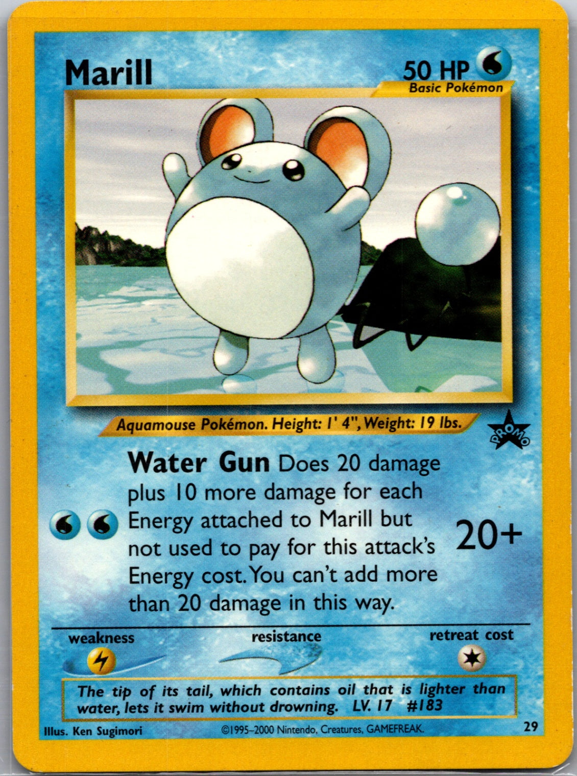 2000 WoTC Promo 29/53 Marill Promo M35