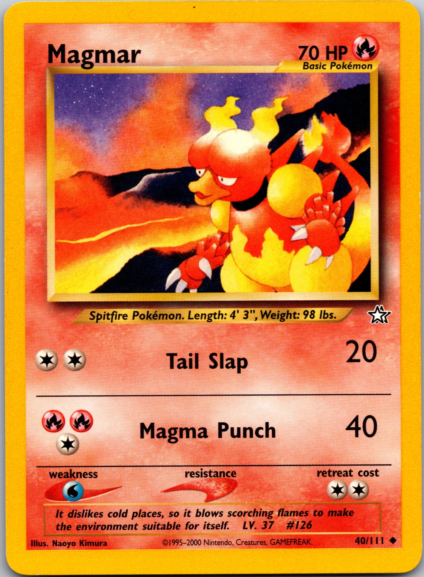 2000 Neo Genesis 040/111 Magmar Uncommon A84