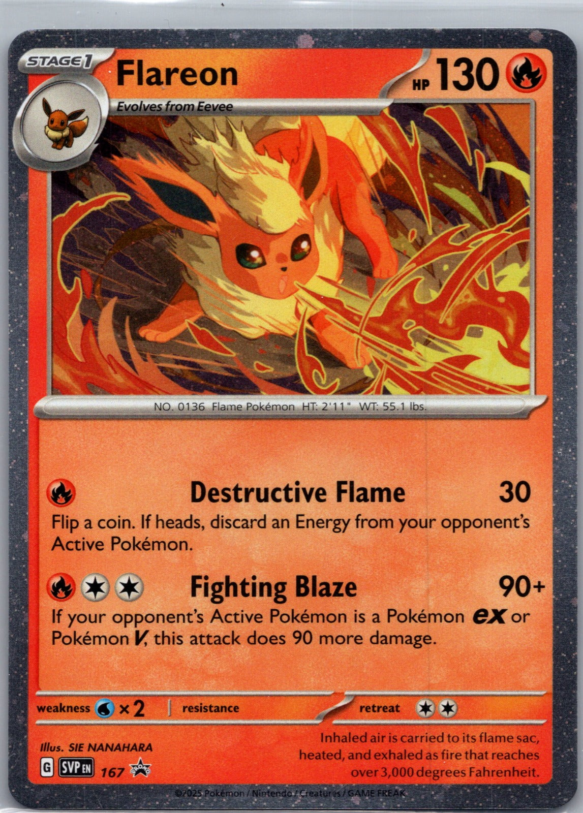 2023 SV: Scarlet and Violet 151 136/165 Flareon LP