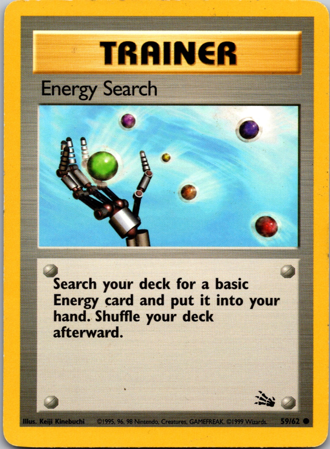 1999 Fossil #59/62 Energy Search Common C169