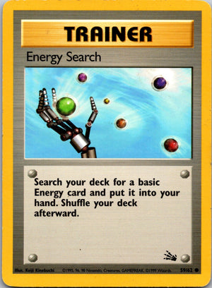 1999 Fossil #59/62 Energy Search Common C169
