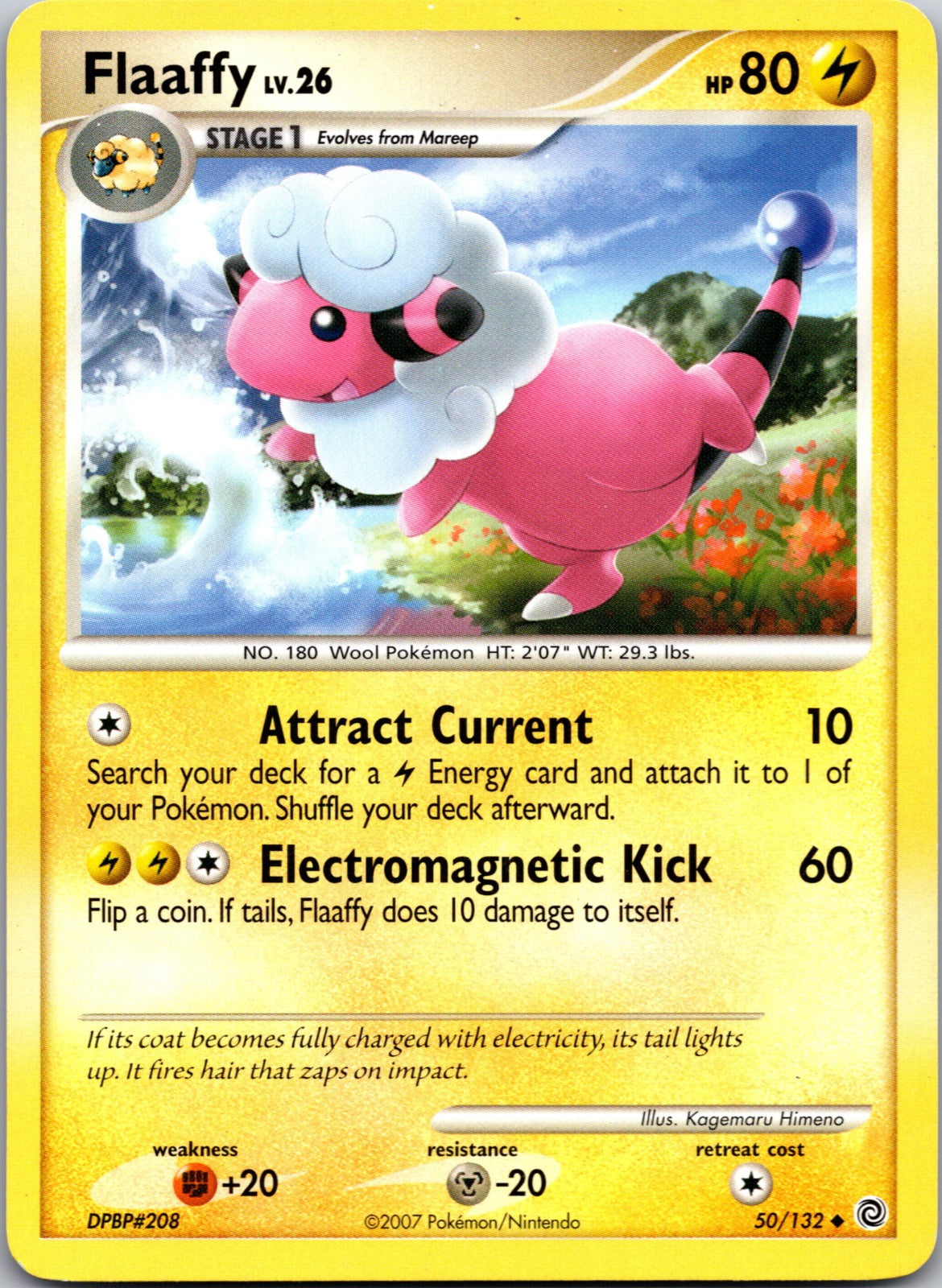 2007 Secret Wonders 50/132 Flaaffy LP A85