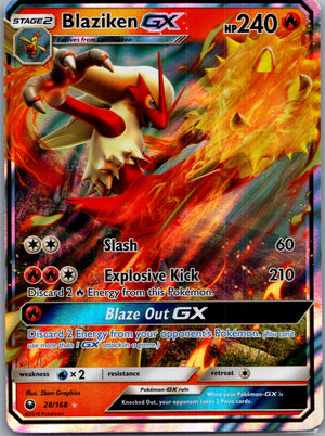 2018 SM - Celestial Storm 28/168 Blaziken GX LP