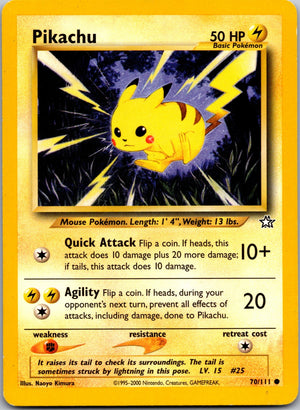 2000 Neo Genesis 070/111 Pikachu LP