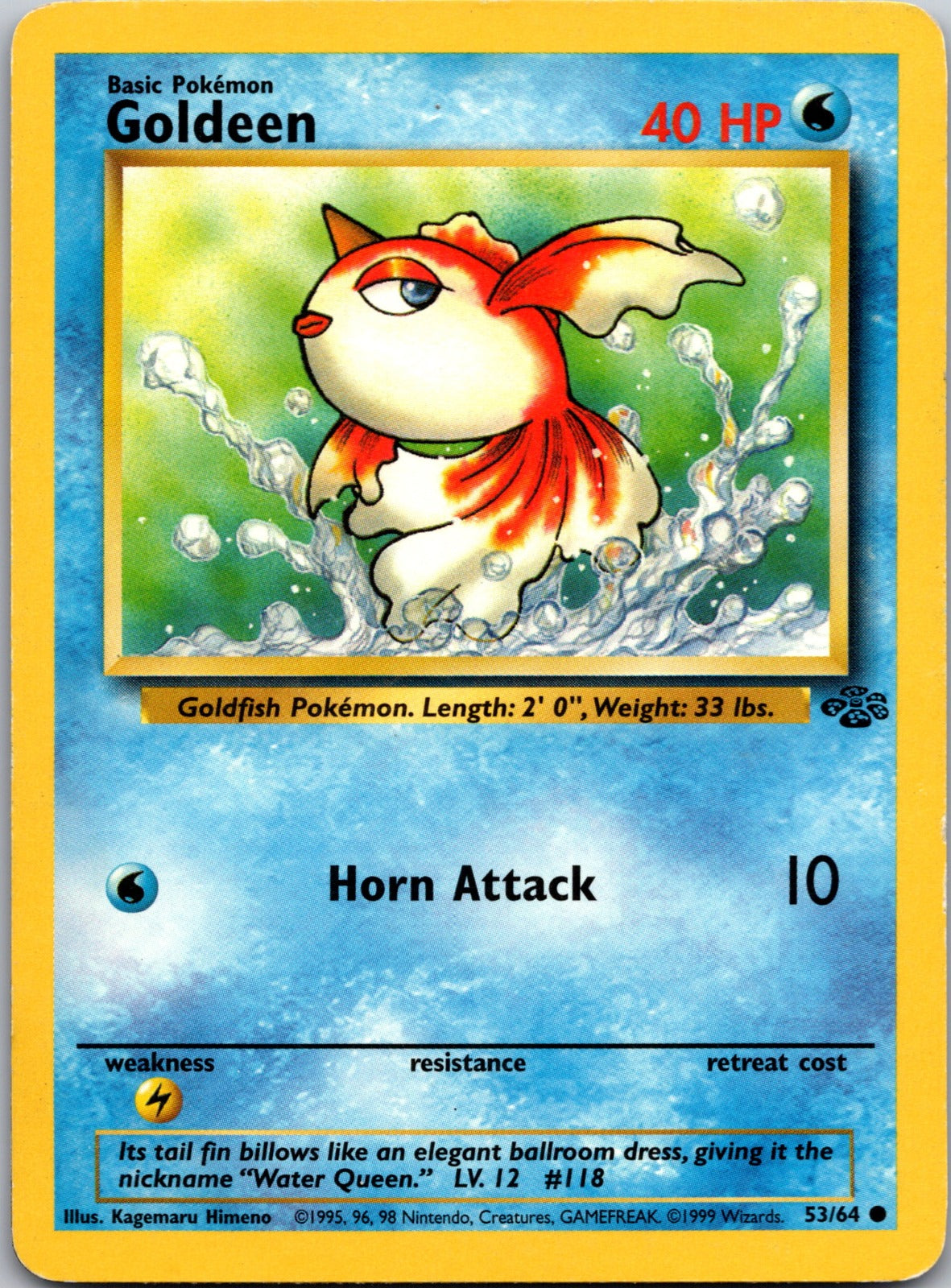 2000 Base Set 2 076/130 Goldeen LP