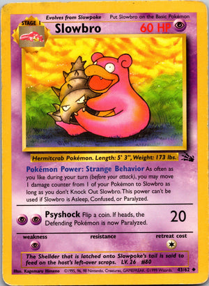 1999 Fossil 43/62 Slowbro LP