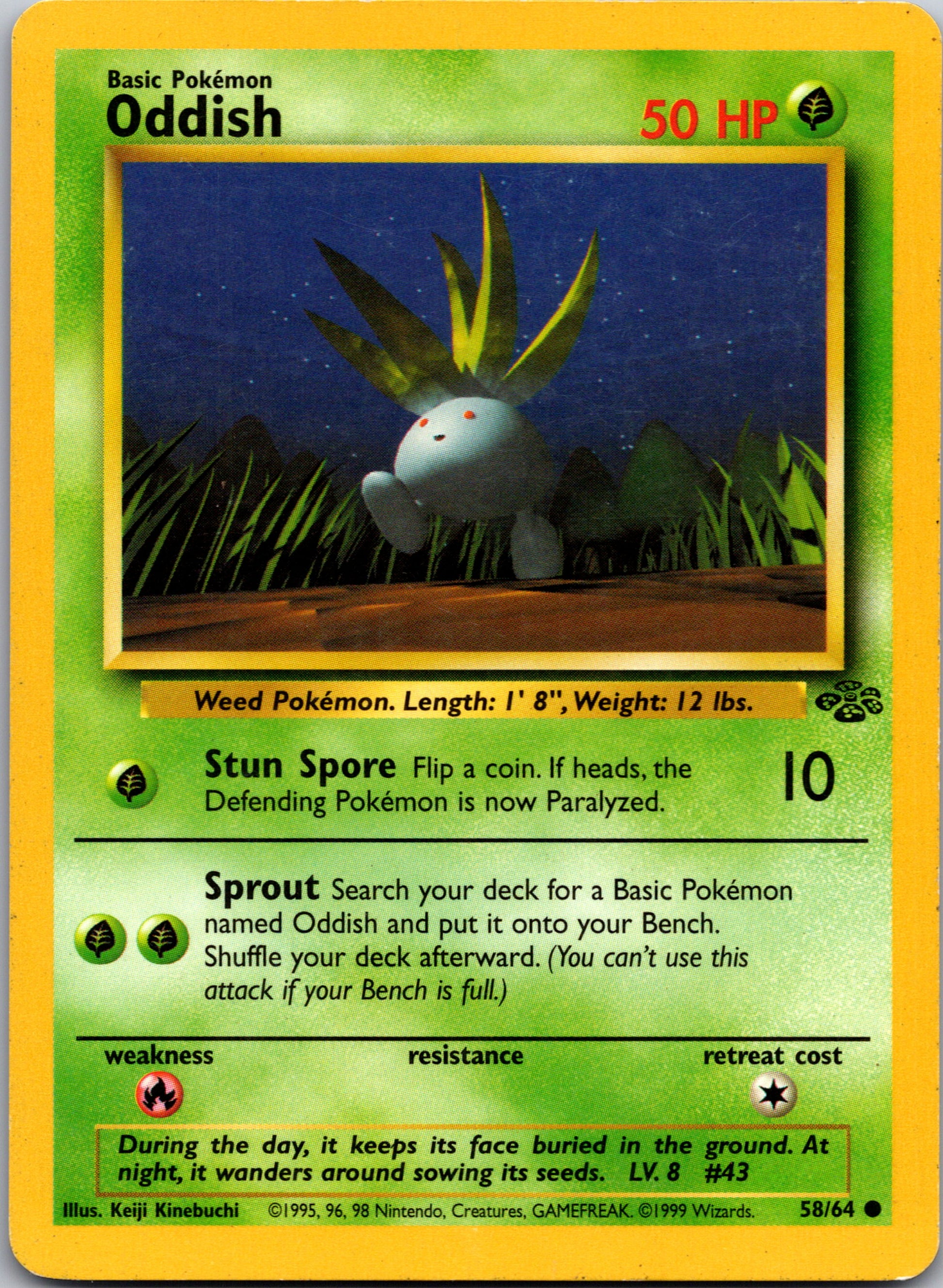 1999 Jungle 58/64 Oddish Common A149