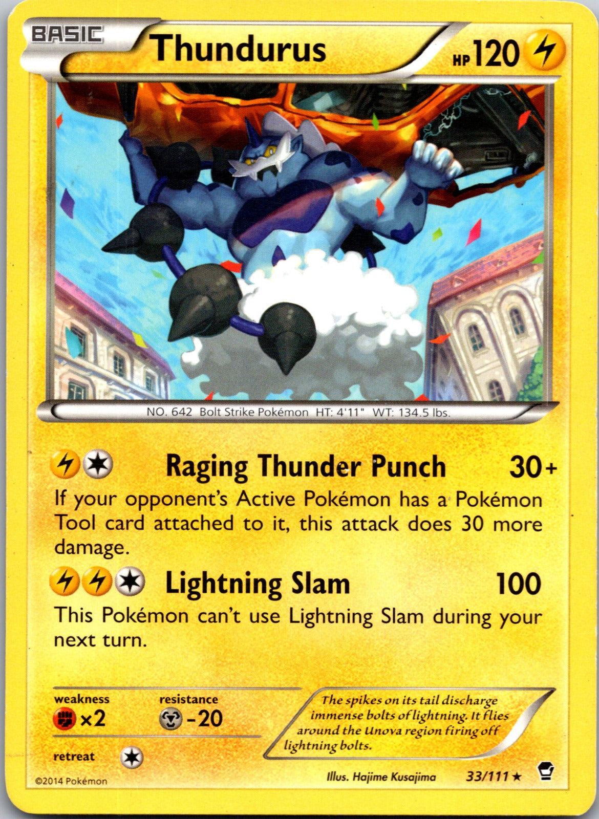 2014 XY - Furious Fists 33/111 Thundurus LP